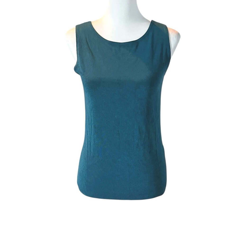 Chico’s Travelers Teal Sleeveless Women's Tank SZ 4/6